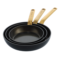 One Five Black set 3-delige met matgouden handgrepen - thumbnail