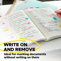 Post-it Index Smal, 4 x 35 tabs, geel, paars, roze en helderblauw - thumbnail