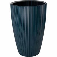 Vaso per fiori - Garden ID - Fancy - 40 x 58 cm - Per giardino, balconi o interni - Blu petrolio - thumbnail