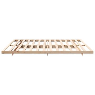 Bedframe Bruin 200 x 210 cm Massief grenenhout