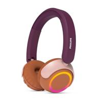 Philips TAK4200MP 4200-serie On Ear draadloze opvouwbare hoofdtelefoon voor kinderen - 45 uur afspeeltijd, beperkt volume, Audio delen, 3,5 mm- en USB-C-kabel meegeleverd - Magenta Purper - thumbnail