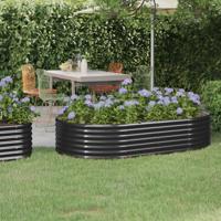 VidaXL Plantenbak 175x100x36 cm gegalvaniseerd staal antracietkleurig - thumbnail