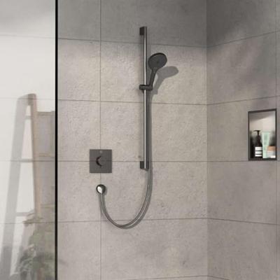 Hansgrohe ShowerSelect Comfort E thermostaat inbouw voor 1 functie, Brushed Black Chrome Hansgrohe ShowerSelect Comfort E thermostaat inbouw voor 1 functie, Brushed Black Chrome