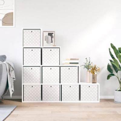 VidaXL Opbergboxen 10 st inklapbaar 32x32x32 cm ongeweven stof crème VidaXL Opbergboxen 10 st inklapbaar 32x32x32 cm ongeweven stof crème