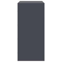 Dressoir 67x39x83 cm staal antracietkleurig - thumbnail