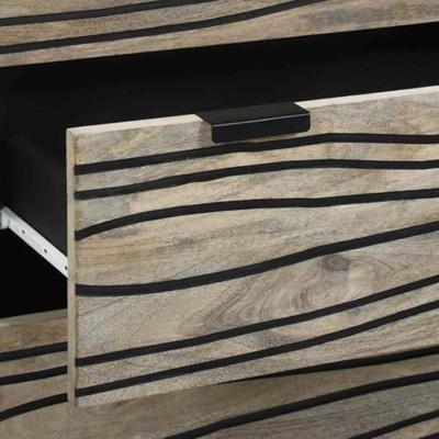 Dressoirs 2 pcs Wit 60 x 33.5 x 75 cm massief mangohout