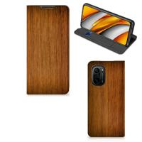 Xiaomi Mi 11i | Poco F3 Book | Wallet Case | Donker Hout - thumbnail