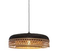 GOOD&MOJO Hanglamp 'Ubud' Bamboe, 60cm, kleur Zwart/Naturel - thumbnail