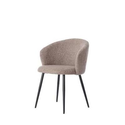 Light & Living Eetkamerstoel 'Radaja' Chenille, kleur Taupe