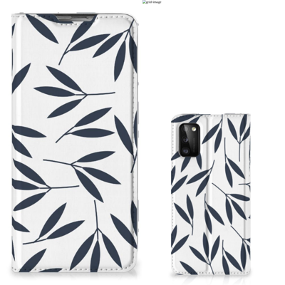 Samsung Galaxy A41 Smart Cover Leaves Blue
