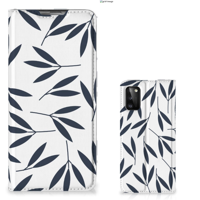 Samsung Galaxy A41 Smart Cover Leaves Blue - thumbnail