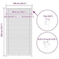 VidaXL Plisséjaloezie 100x200 cm wit - thumbnail
