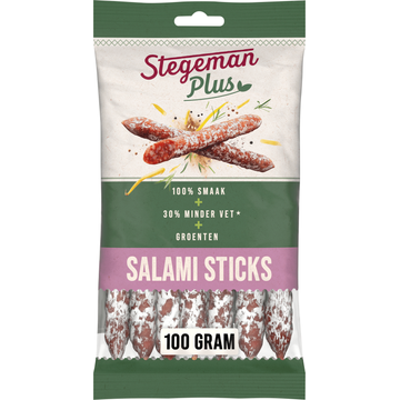 Stegeman Plus Salami Sticks 100 g bij Jumbo