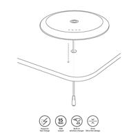 ZENS DYI Built-in ZEBI04W/00 Inductie lader Uitgangen Qi-standaard Wit - thumbnail