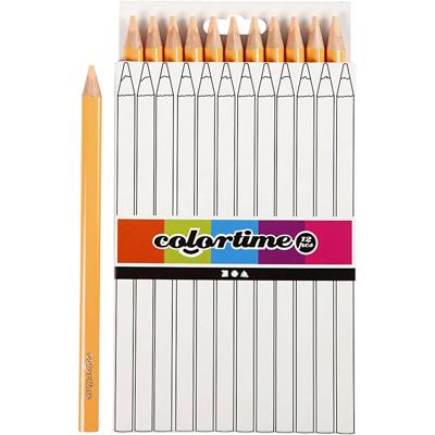 Colortime kleurpotloden, vulling: 5 mm, beige, jumbo, 12 stuks