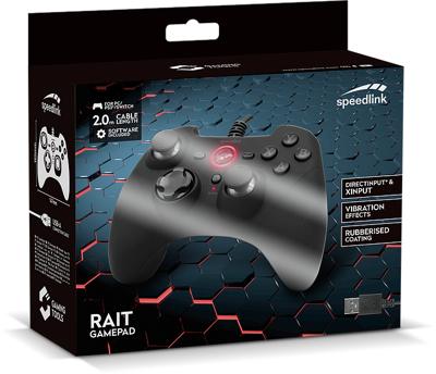 SpeedLink RAIT Gamepad PC, PlayStation 3, Nintendo Switch Zwart SpeedLink RAIT Gamepad PC, PlayStation 3, Nintendo Switch Zwart