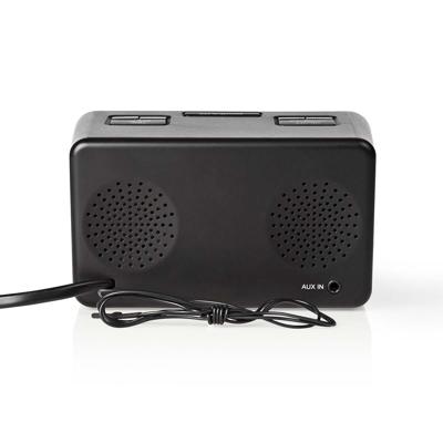Nedis Digitale Wekkerradio | LED-Scherm | 1x 3,5 mm Audio-Input | Zwart | 1 stuks - CLAR002BK CLAR002BK Nedis Digitale Wekkerradio | LED-Scherm | 1x 3,5 mm Audio-Input | Zwart | 1 stuks - CLAR002BK CLAR002BK