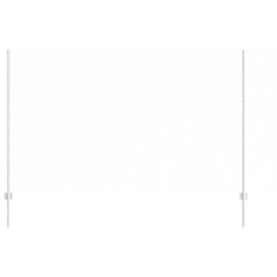 VidaXL Hek met paal zilver 1,4 x 25 m staal