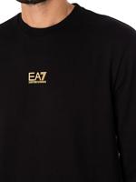 EA7 Emporio Armani 8NPM30 Sweater Heren Zwart/Goud - Maat S - Kleur: GoudZwart | Soccerfanshop - thumbnail