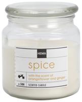 HEMA Geurkaars in glazen pot Ø10x11 spice - thumbnail