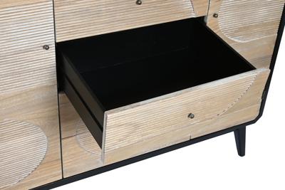 Dressoir DKD Home Decor Zwart Hout (120 x 40 x 90 cm)