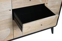 Dressoir DKD Home Decor Zwart Hout (120 x 40 x 90 cm) - thumbnail