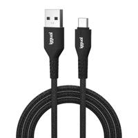 iggual Kabel USB-A naar type C 3A, 180 cm, gevlochten, snel opladen voor tablets en mobiele telefoons, ook geschikt voor gegevensoverdracht. - thumbnail