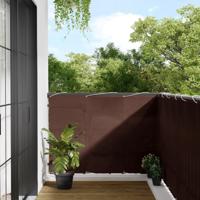 VidaXL Balkonscherm 120x800 cm 100% oxford polyester bruin - thumbnail