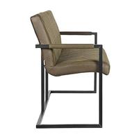 LABEL51 Eetkamerbank Denmark - Army green - Microfiber - 155 cm - thumbnail
