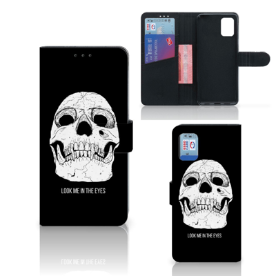 Telefoonhoesje met Naam Samsung Galaxy A31 Skull Eyes Telefoonhoesje met Naam Samsung Galaxy A31 Skull Eyes