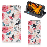 Samsung Galaxy Xcover 4s Smart Cover Butterfly Roses - thumbnail