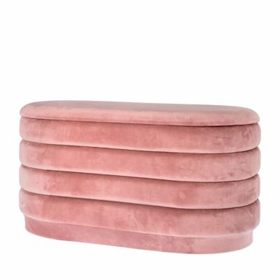 RIVERDALE - Poef Beau oud roze 80cm