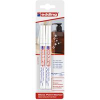 Paintmarker edding 751 oliebasis 1-2mm wit bls 2x | 10 stuks - thumbnail