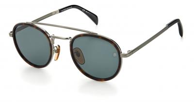 David Beckham zonnebril 7036/S cat. 3 rond staal zilver/groen David Beckham zonnebril 7036/S cat. 3 rond staal zilver/groen