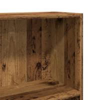 Boekenkast 60x24x109 cm bewerkt hout oud houtkleurig - thumbnail