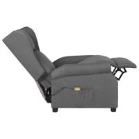 Massagestoel stof lichtgrijs - thumbnail