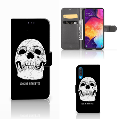 Telefoonhoesje met Naam Samsung Galaxy A50 Skull Eyes Telefoonhoesje met Naam Samsung Galaxy A50 Skull Eyes