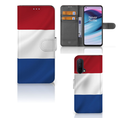 OnePlus Nord CE 5G | Bookstyle Case | Nederlandse Vlag OnePlus Nord CE 5G | Bookstyle Case | Nederlandse Vlag