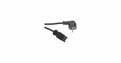 Wieland 92 232 2007 1 netsnoer 3X1.5 2M zwart female