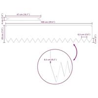 Gazonranden 10 pcs Bruin 100 x 0.5 x 20 cm Cortenstaal - thumbnail