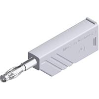 SKS Hirschmann LAS N WS weiß Lamellenstekker Stekker, recht Stift-Ø: 4 mm Wit 1 stuk(s) - thumbnail