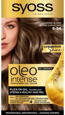 Syoss Oleo Intense 6-54 Capuccino Blond Syoss Oleo Intense 6-54 Capuccino Blond