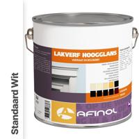 Afinol Hoogglans Lakverf Standaard Wit 2,5 liter - thumbnail