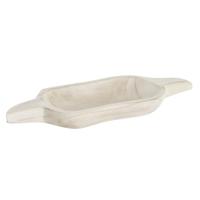 Snackdienblad DKD Home Decor Lichtbruin Natuurlijk Tropisch 38 x 15 x 4 cm - thumbnail