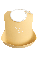 BabyBjörn Baby Slabbetje groot Pastelgeel - thumbnail