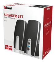 Trust MiLa 2.0 PC-luidsprekers Kabelgebonden 5 W Zwart, Zilver - thumbnail
