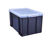 Really Useful Box opbergdoos 84 liter, transparant gerookt - thumbnail