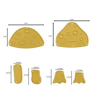 Vaessen Creative • snijmallen maak een paddenstoel 6st.