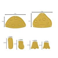 Vaessen Creative • snijmallen maak een paddenstoel 6st. - thumbnail