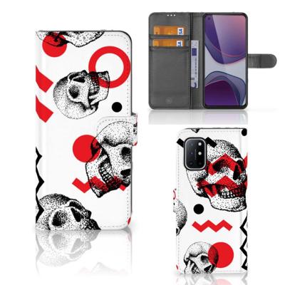 Telefoonhoesje met Naam OnePlus 8T Skull Red Telefoonhoesje met Naam OnePlus 8T Skull Red